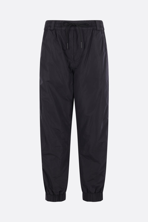 pantalone jogger in nylon imbottito