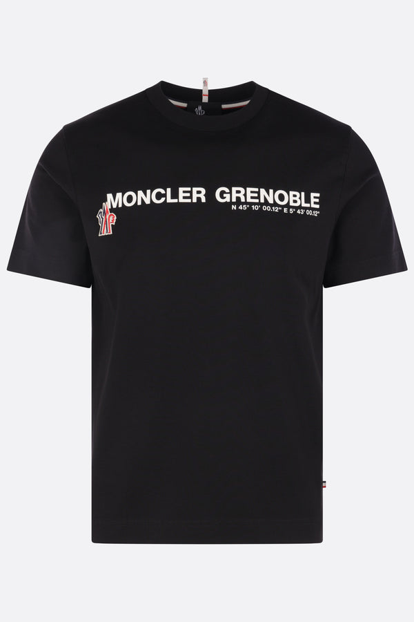 cotton t-shirt with logo print