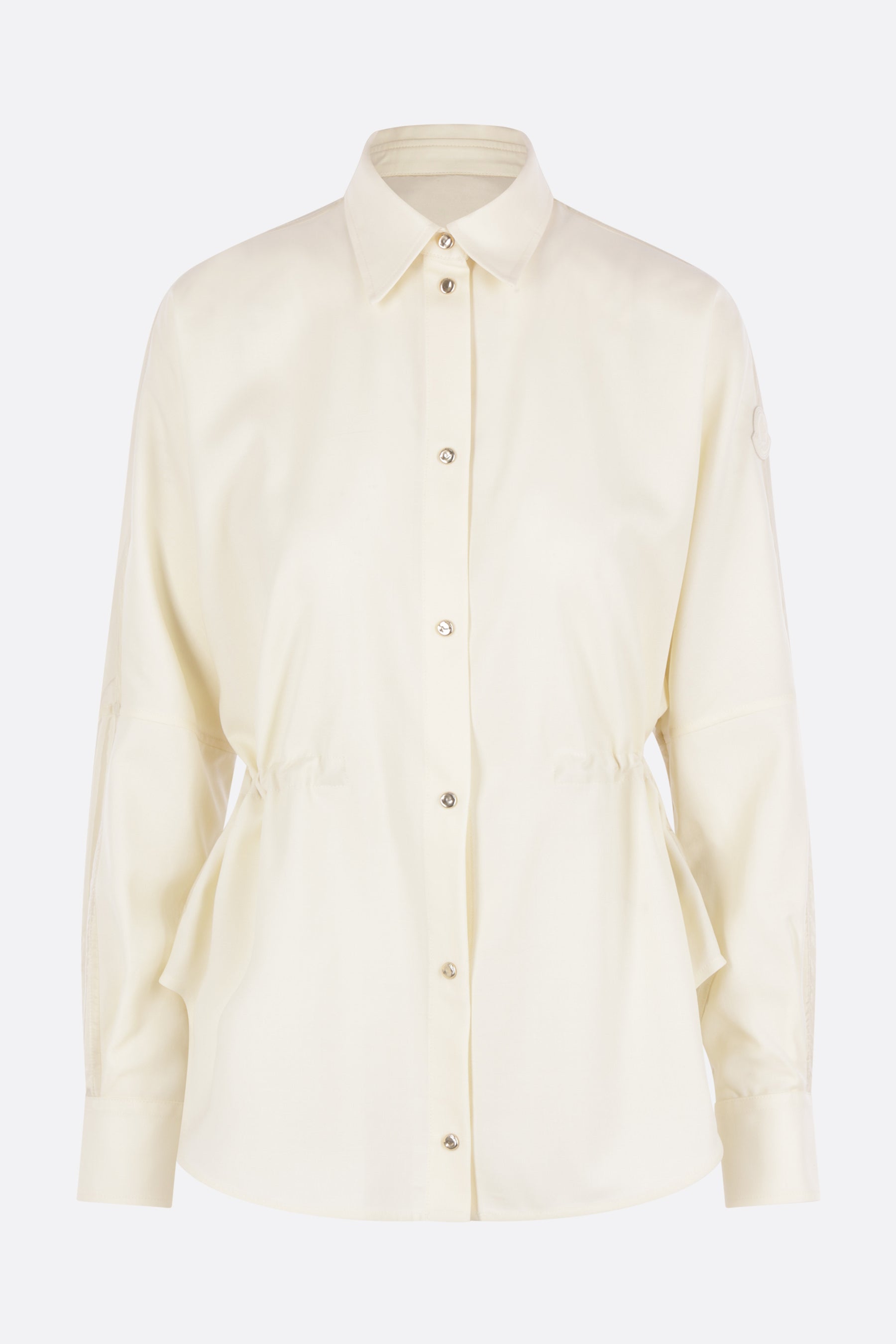 camicia in lana e nylon con coulisse