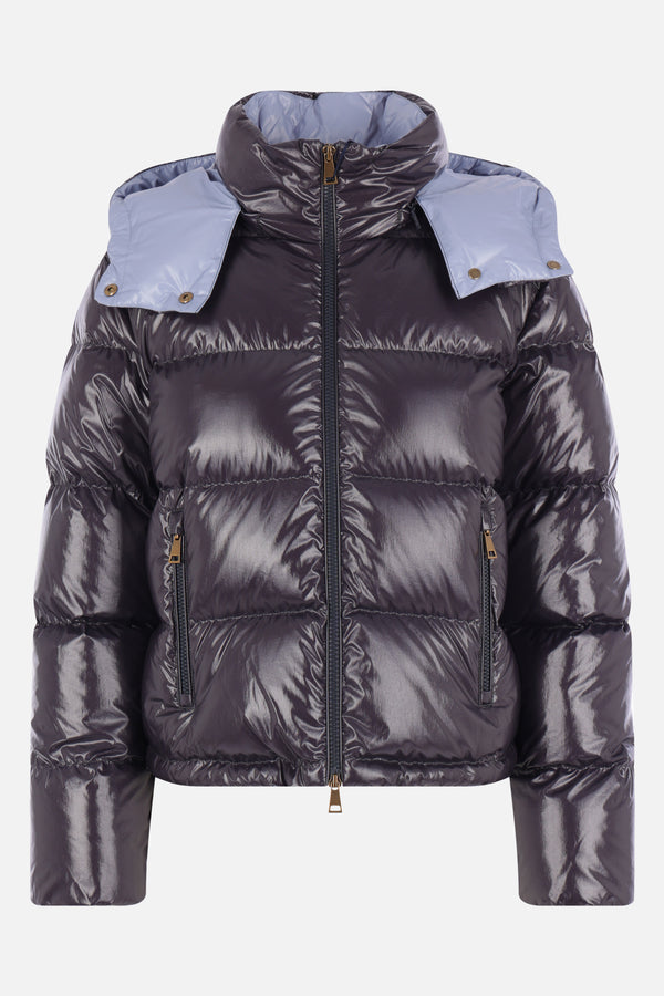 piumino Niveole in nylon lucido