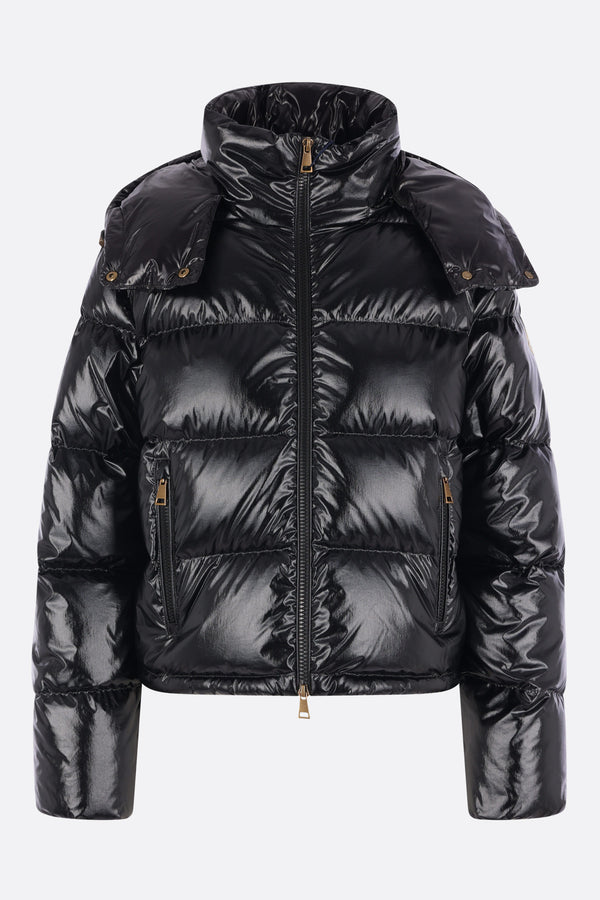 piumino Niveole in nylon lucido