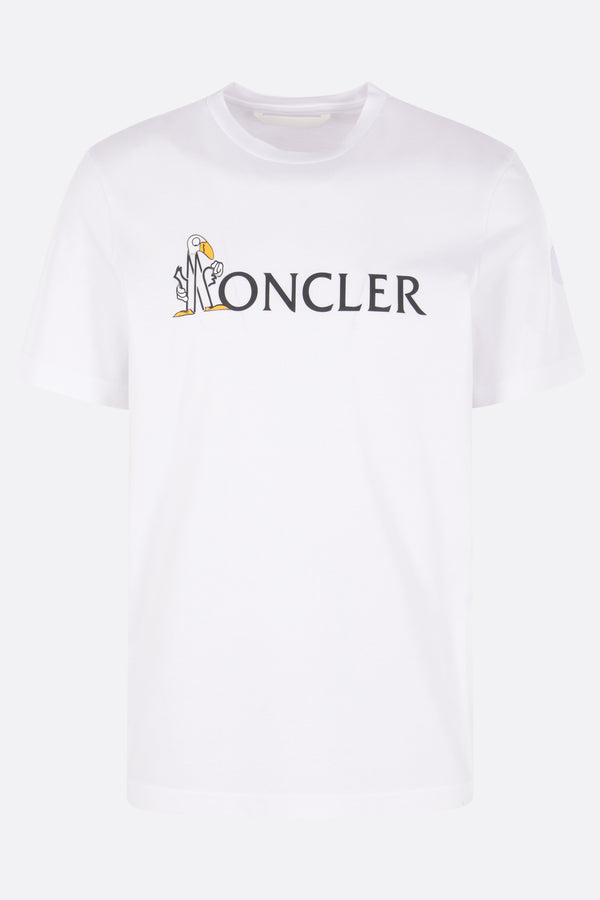 cotton t-shirt with logo print