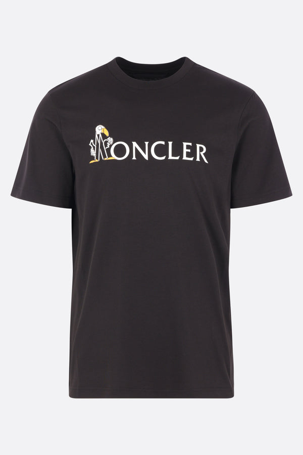 cotton t-shirt with logo print