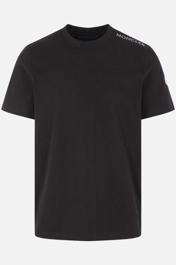 cotton t-shirt with logo print