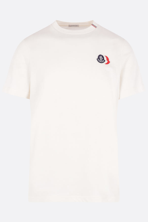 cotton t-shirt with logo patch