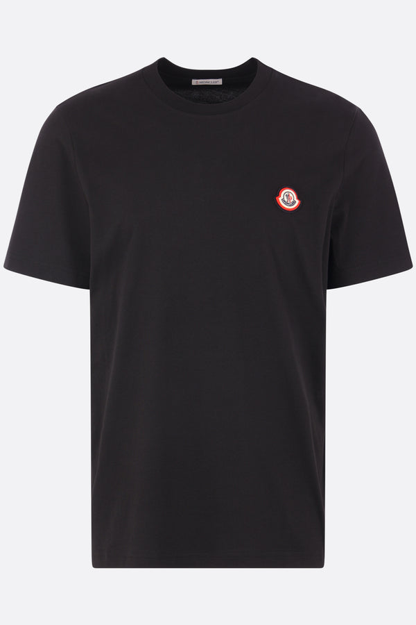 cotton t-shirt with logo patch