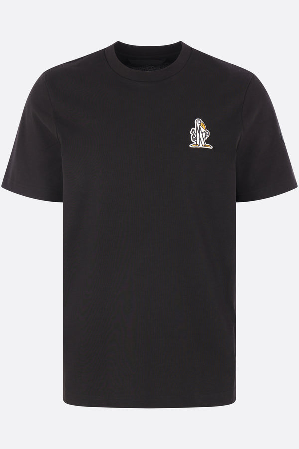 cotton t-shirt with logo patch