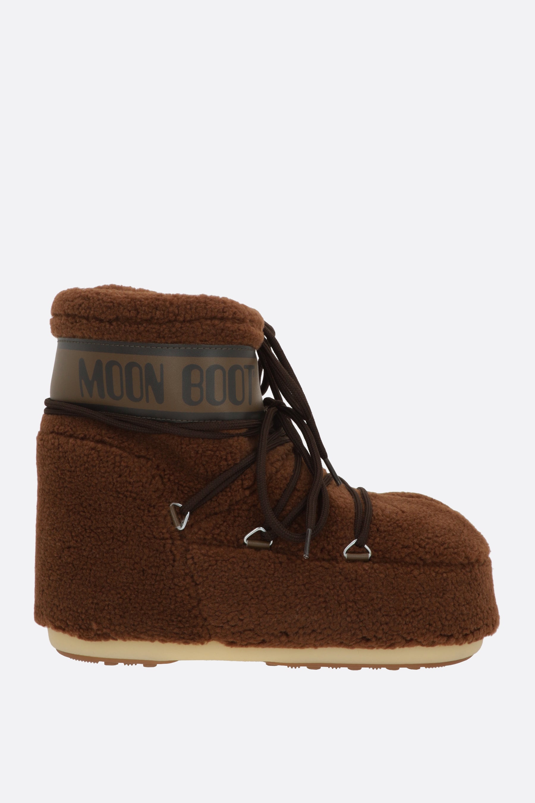 Icon Low Fleece snow boots in teddy
