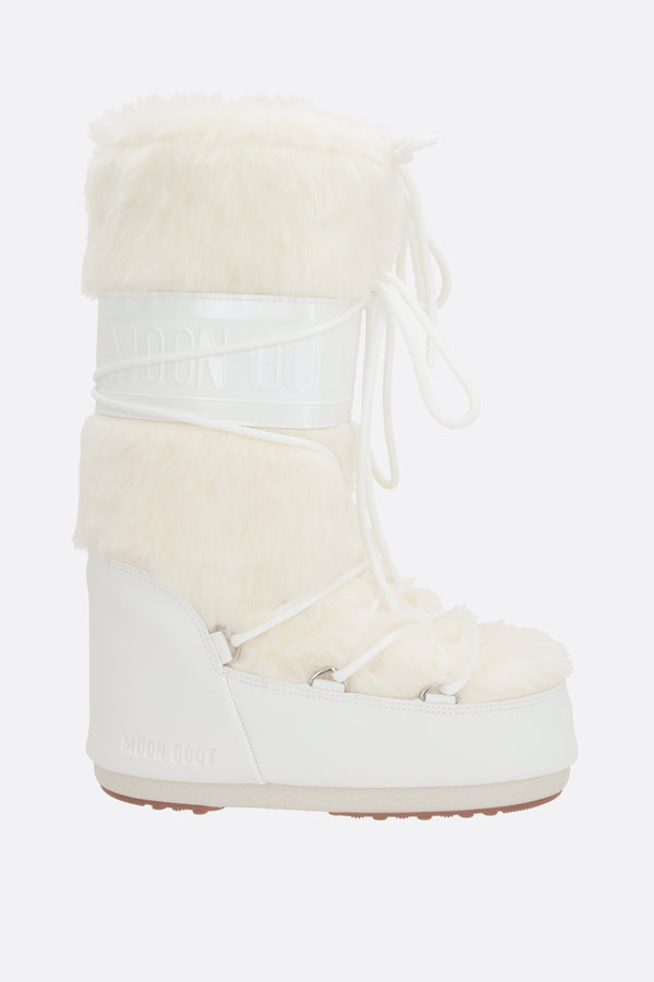 Icon high-top snow boot in faux fur