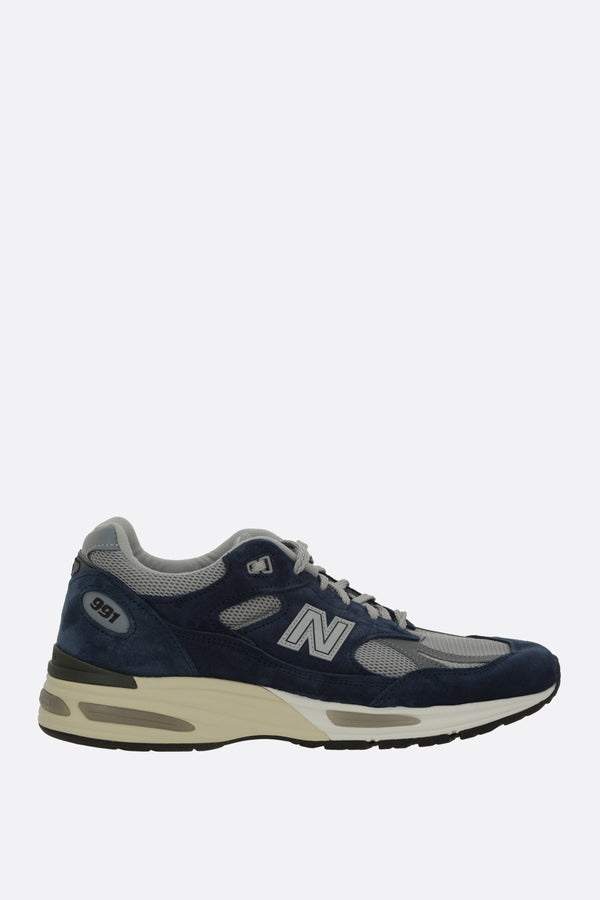 Made in UK 991V2 sneakers in suede and mesh