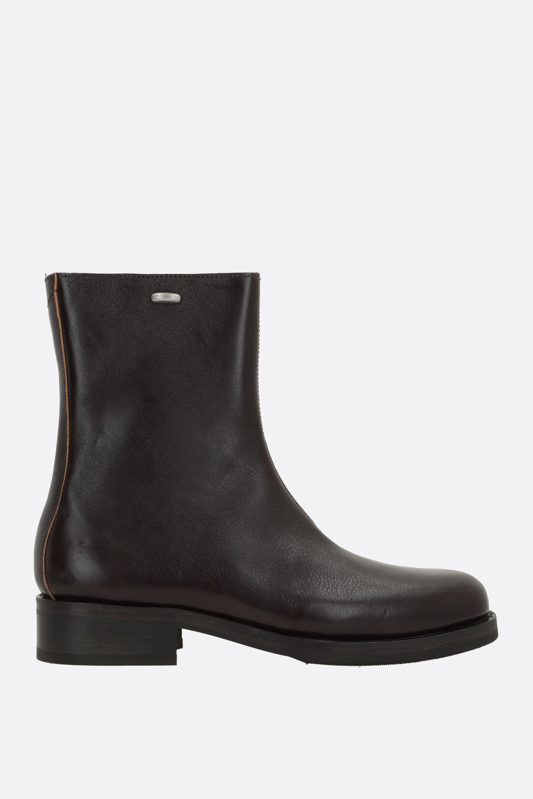 Camion ankle boots in shiny leather