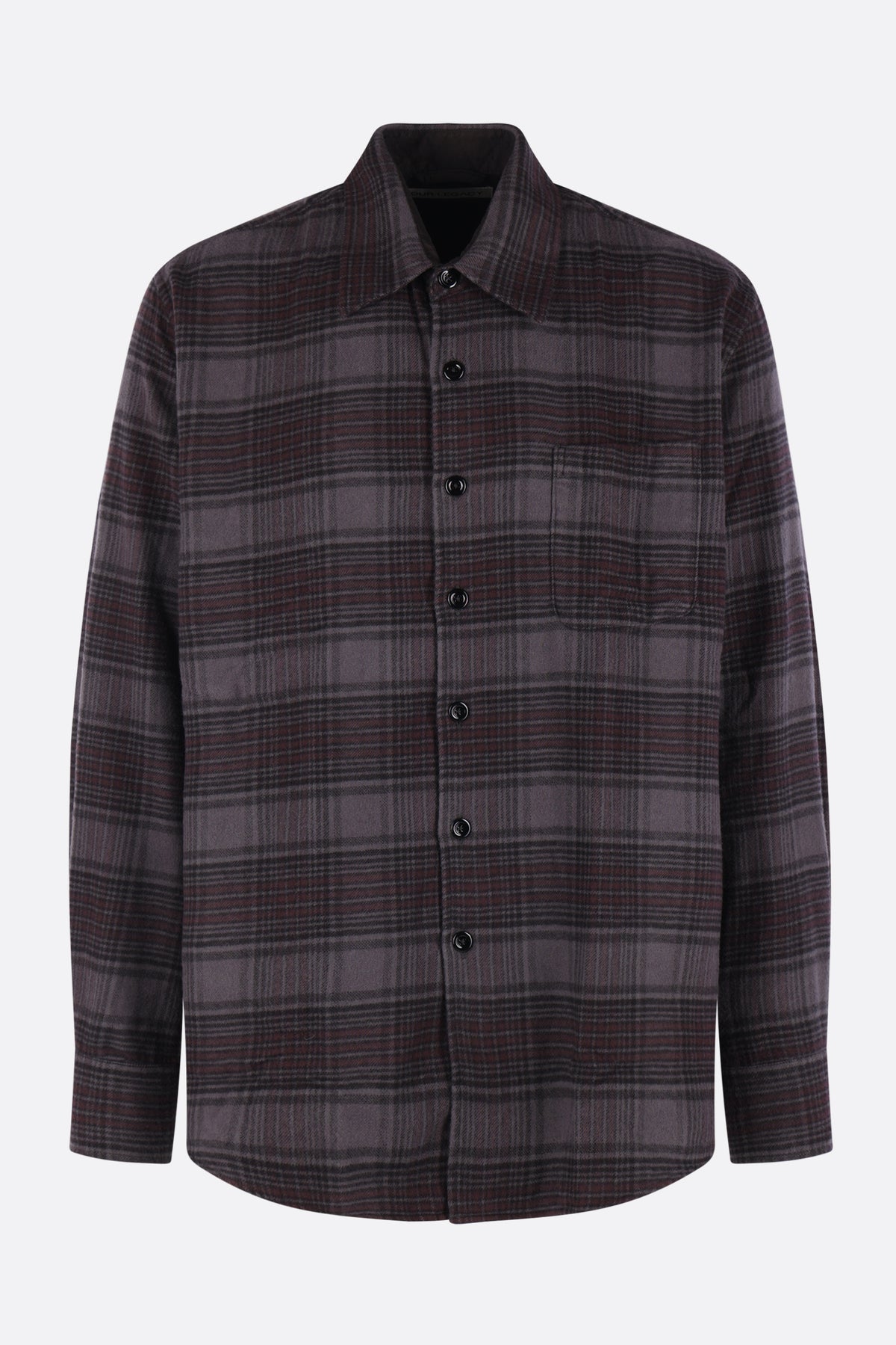 Above shirt in check flannel
