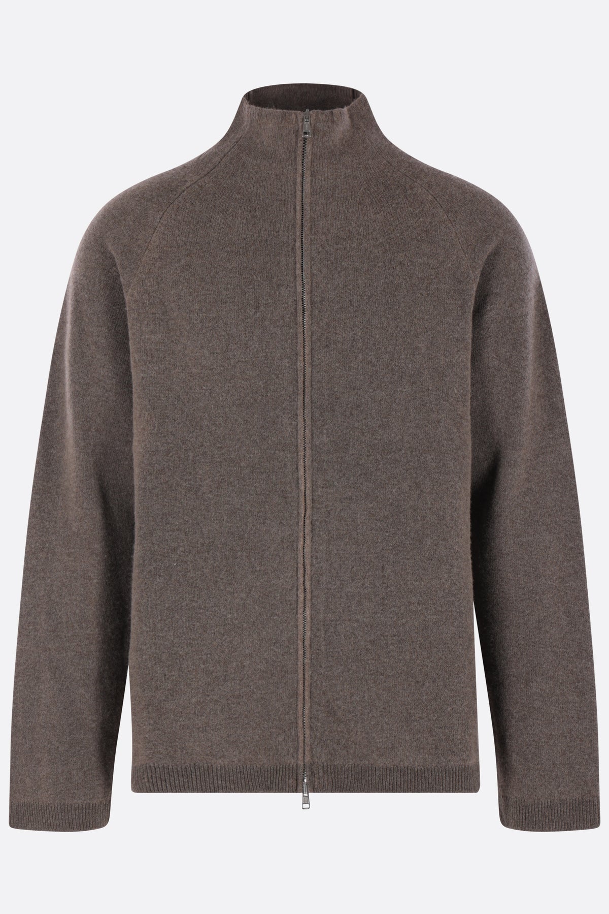 Line full-zip cardigan in wool