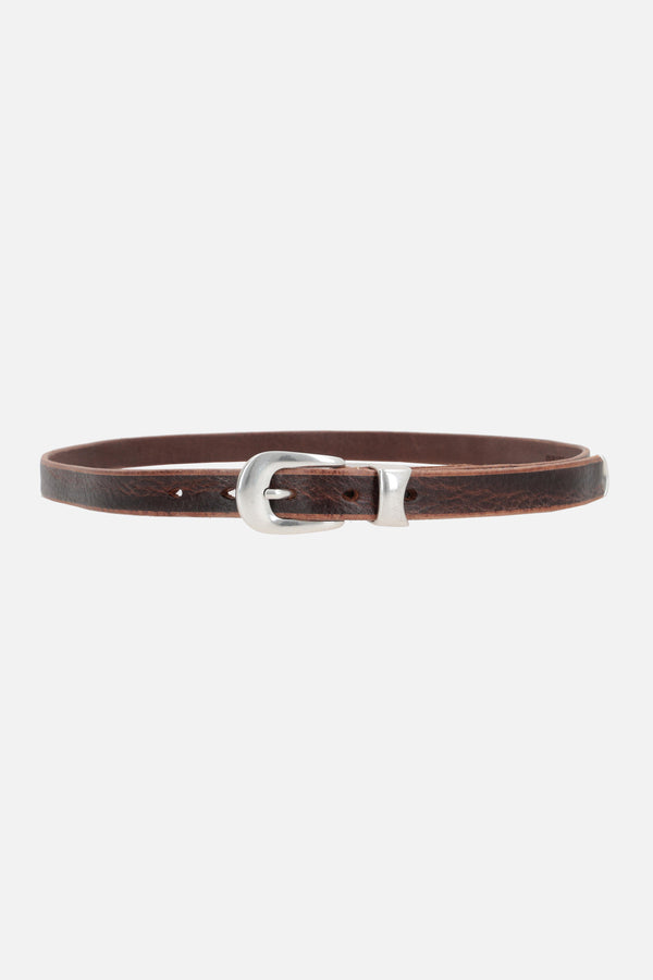 cintura sottile in pelle vintage