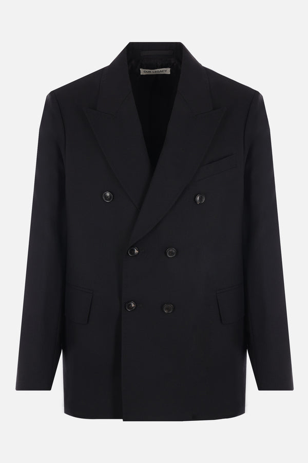 double-breasted jacket in wool