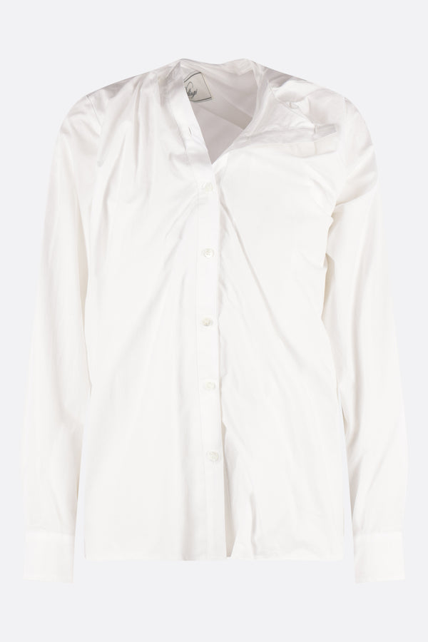 camicia asimmetrica in popeline