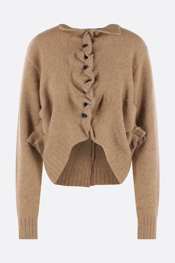 asymmetric cardigan in cashmere