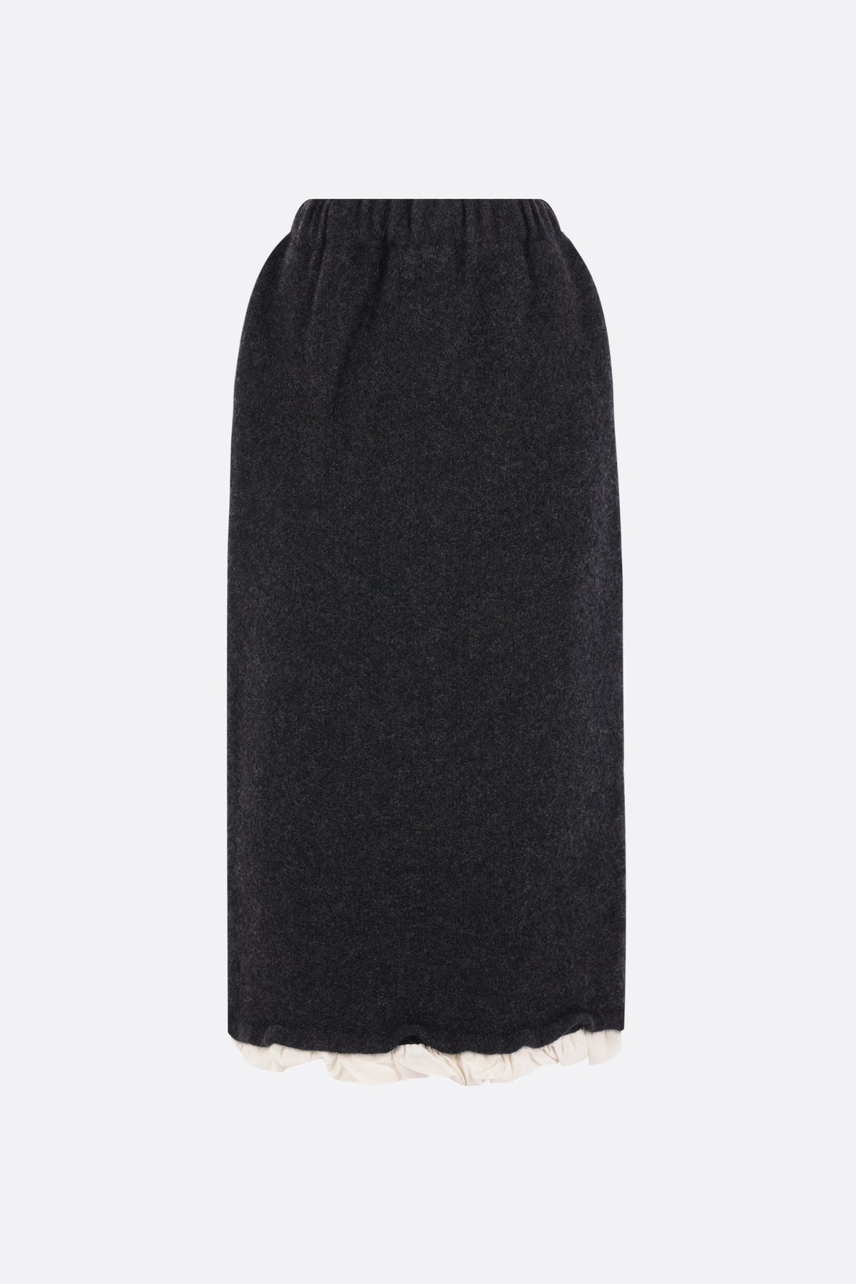 wool midi skirt