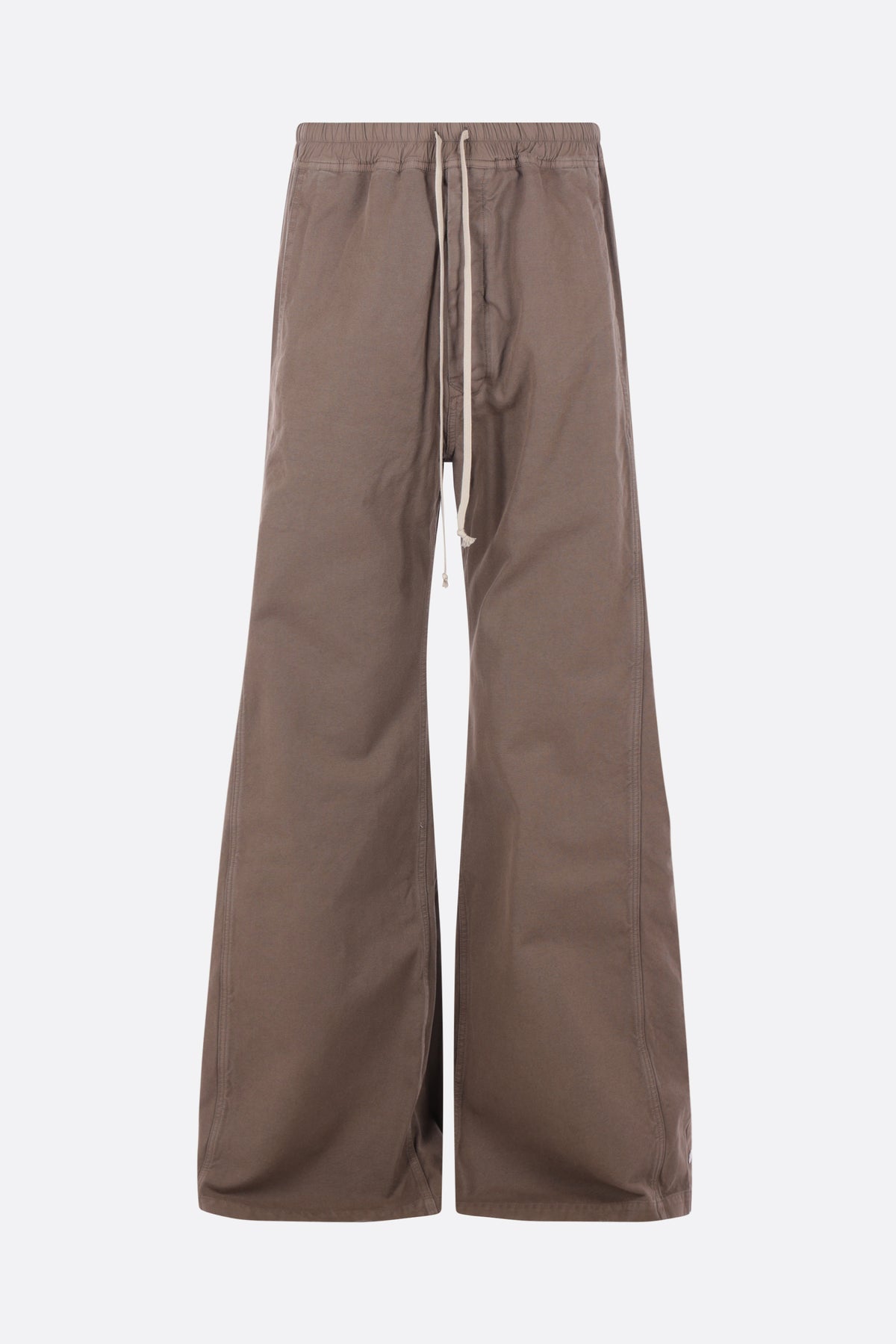 Pushed wide-leg trousers in cotton