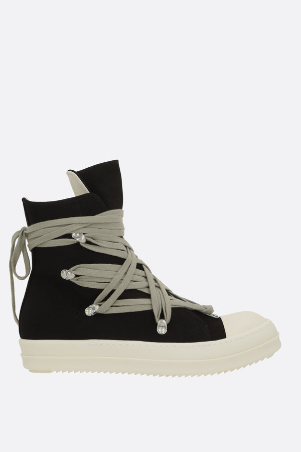 Megalace high-top sneakers in denim