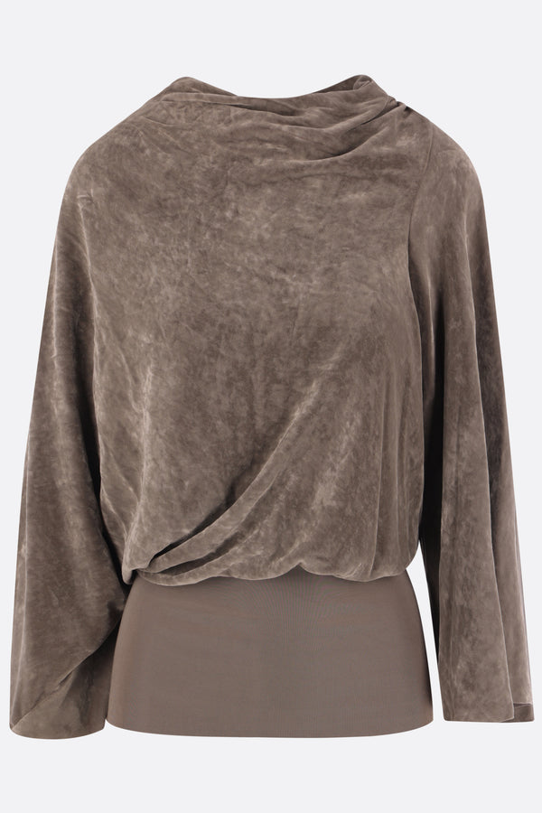 Cylinder blouse in chenille