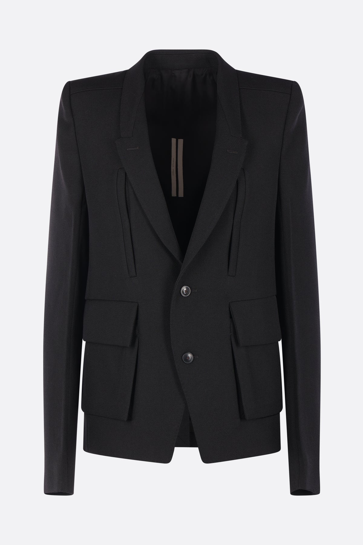 Custom Larry single-breasted blazer in drill