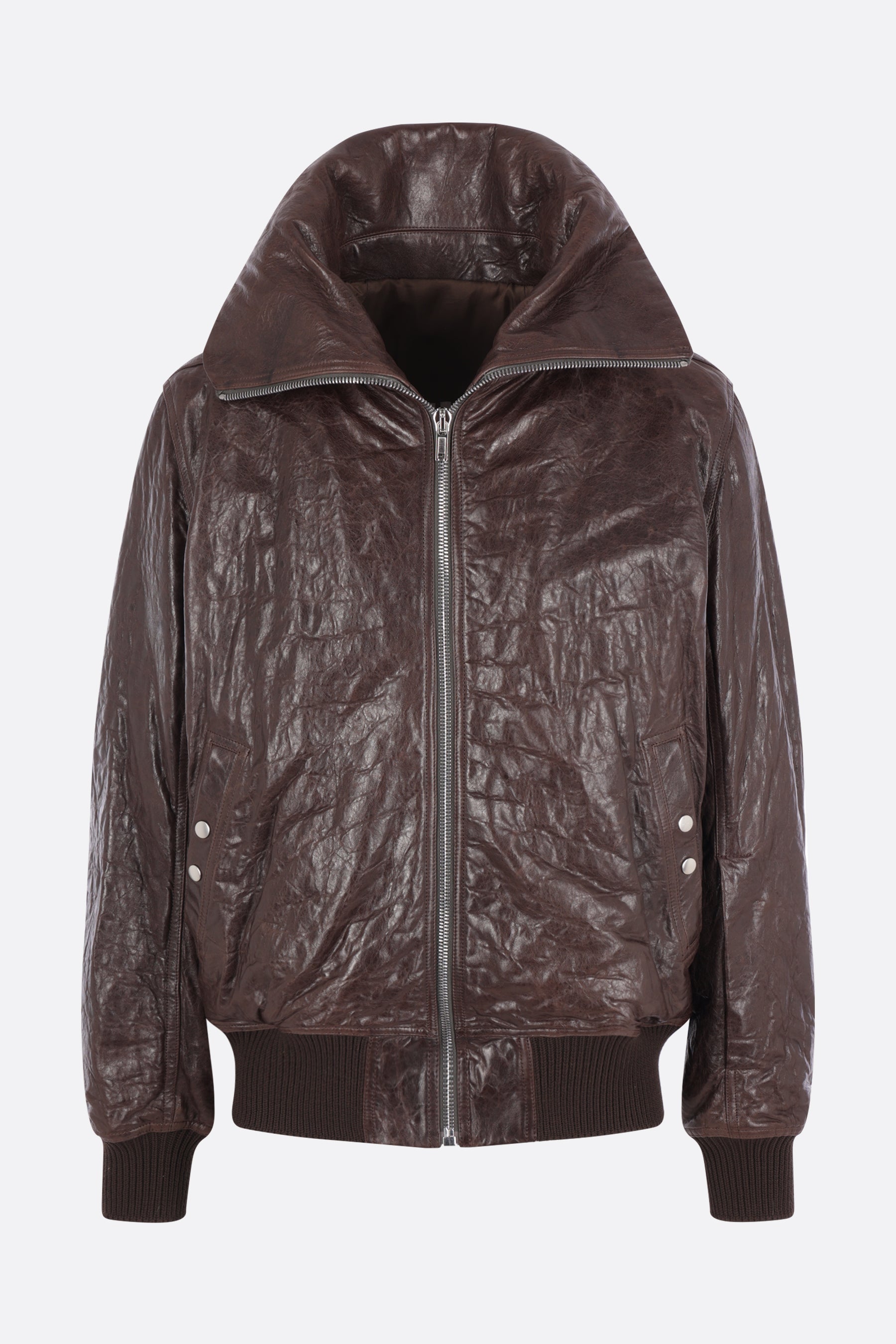 Dracuflight bomber jacket in leather