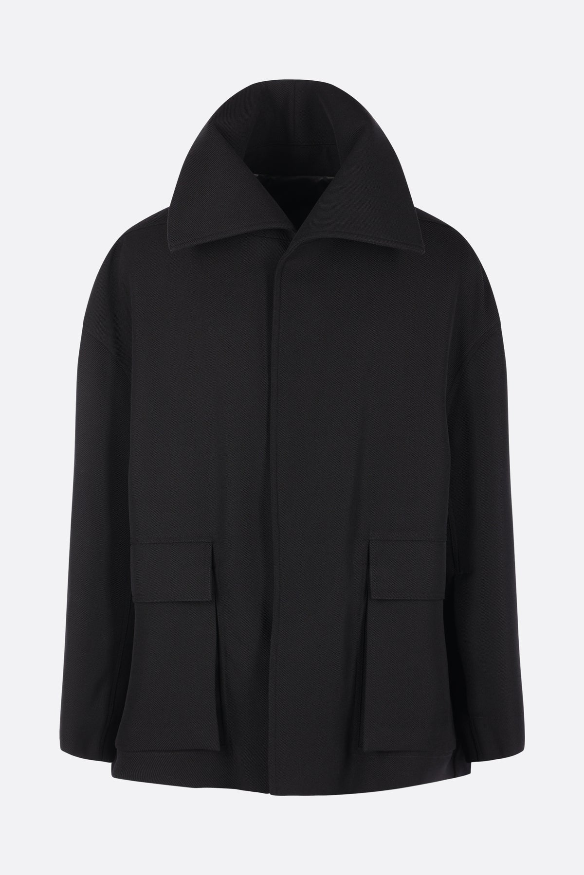 Dracucollar padded jacket in drill