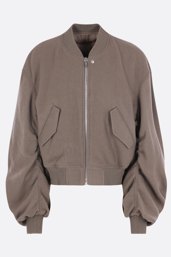 bomber oversize Secchia Flight in lana