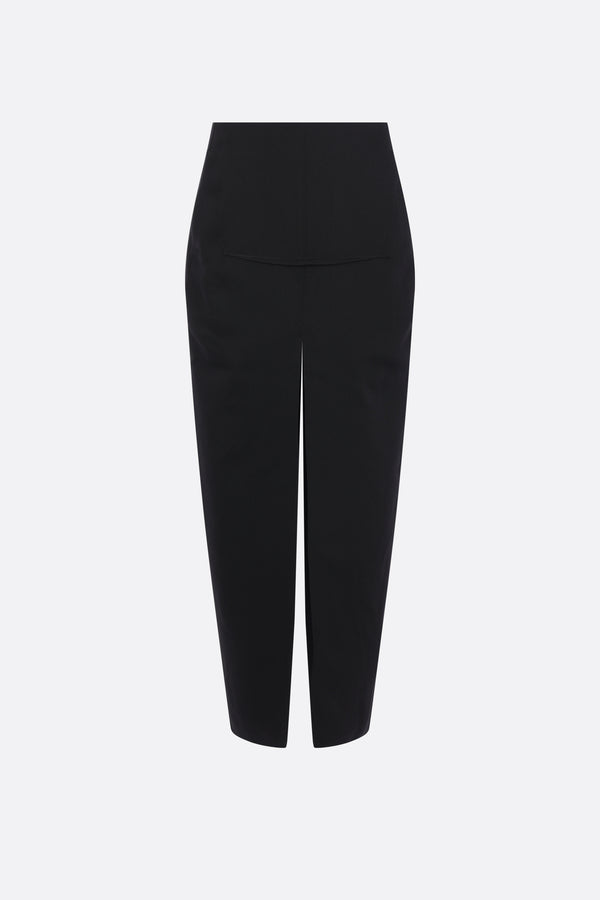 Sliced midi skirt in wool