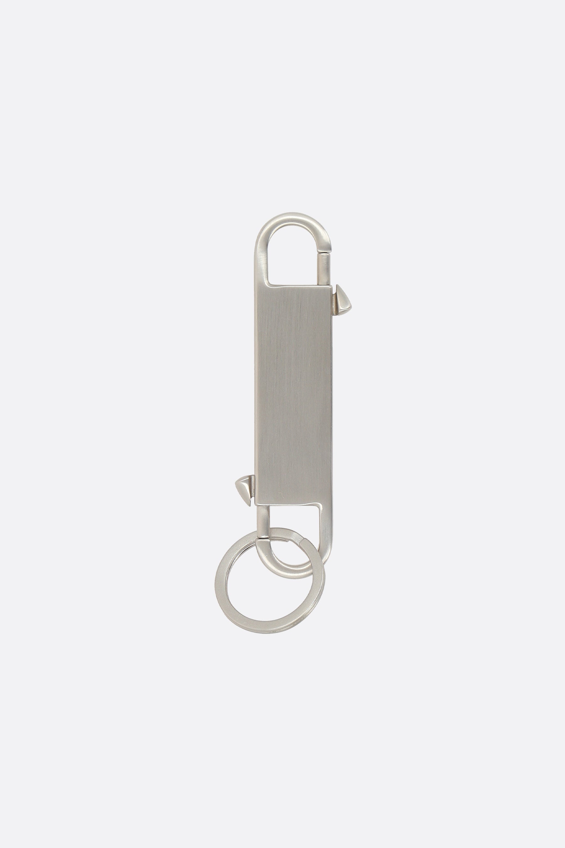 Gemini keychain in brass