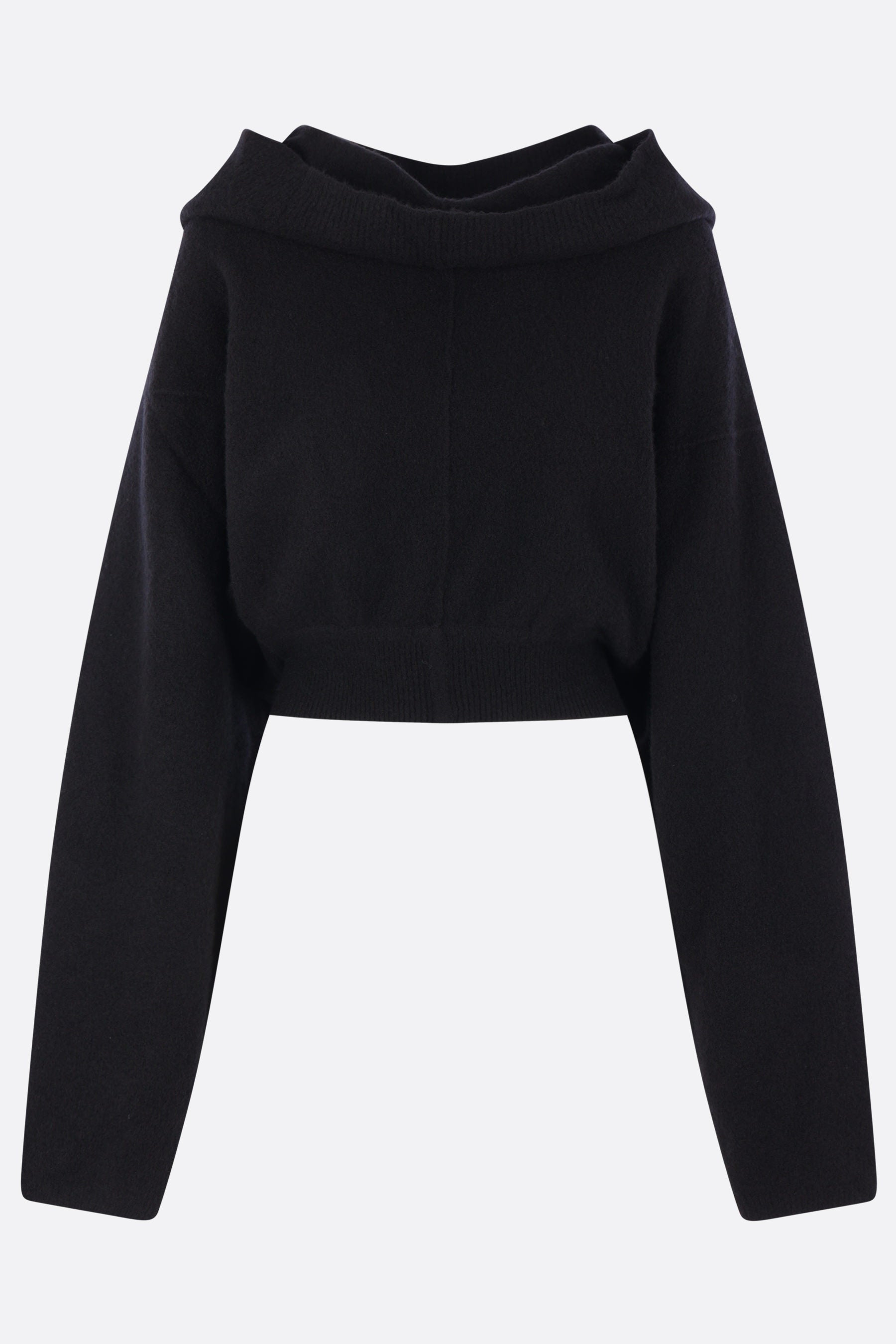 cropped sweater in cashmere knit