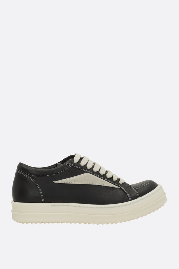 Vintage sneakers in smooth leather