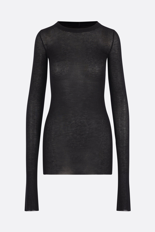 long-sleeve t-shirt in rib jersey