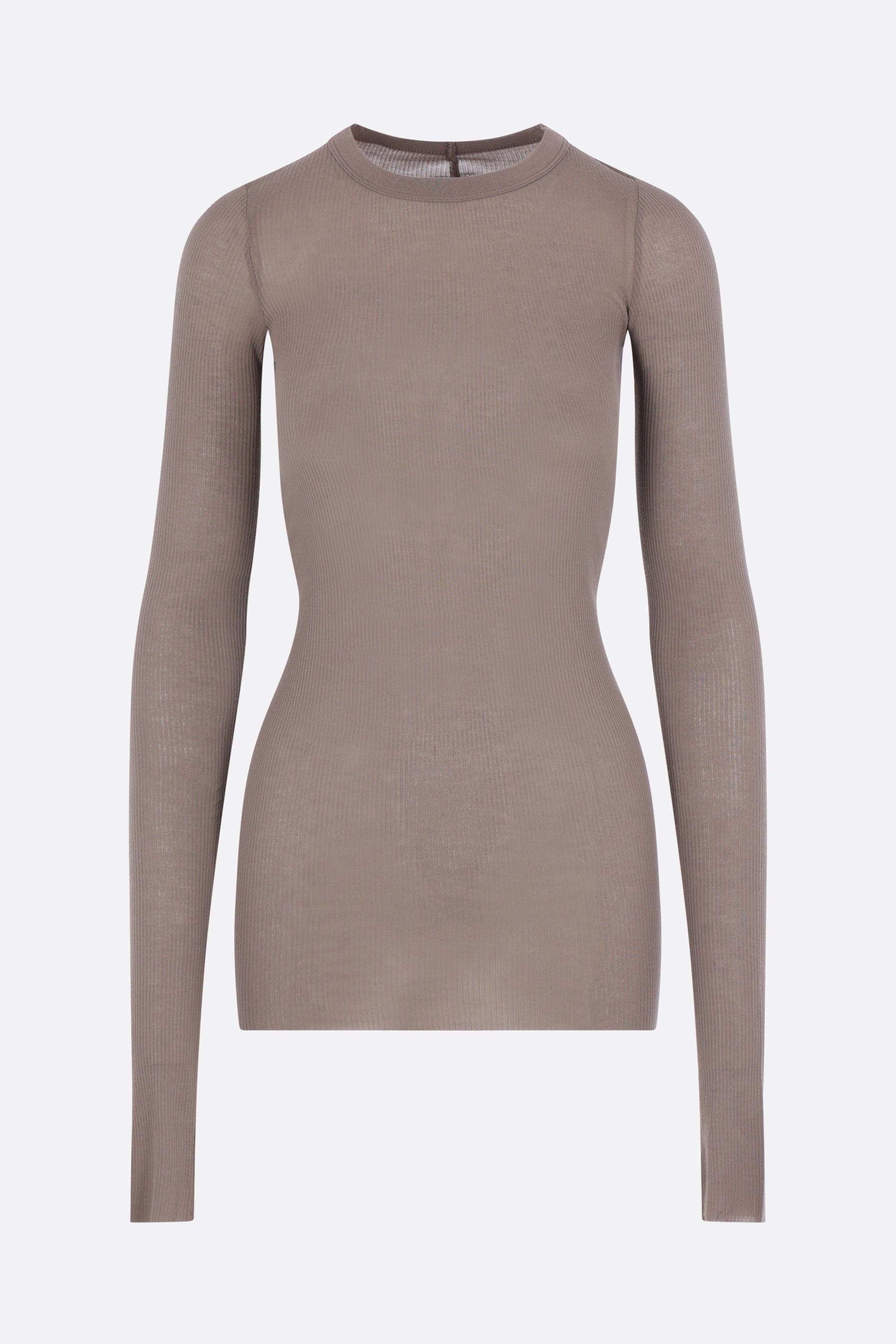 long-sleeve t-shirt in rib jersey