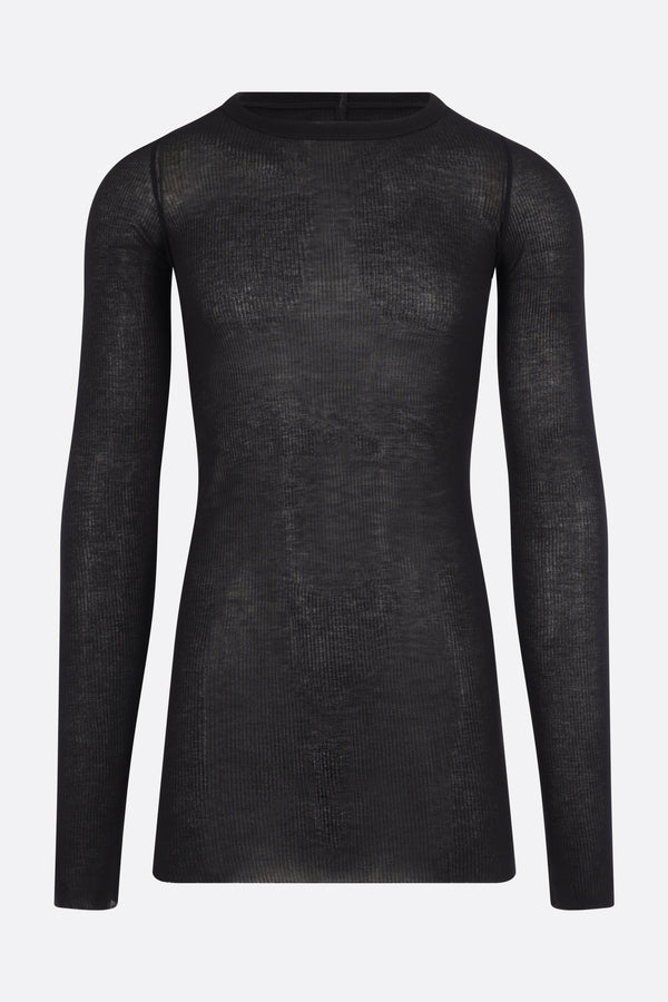 long-sleeve t-shirt in rib jersey