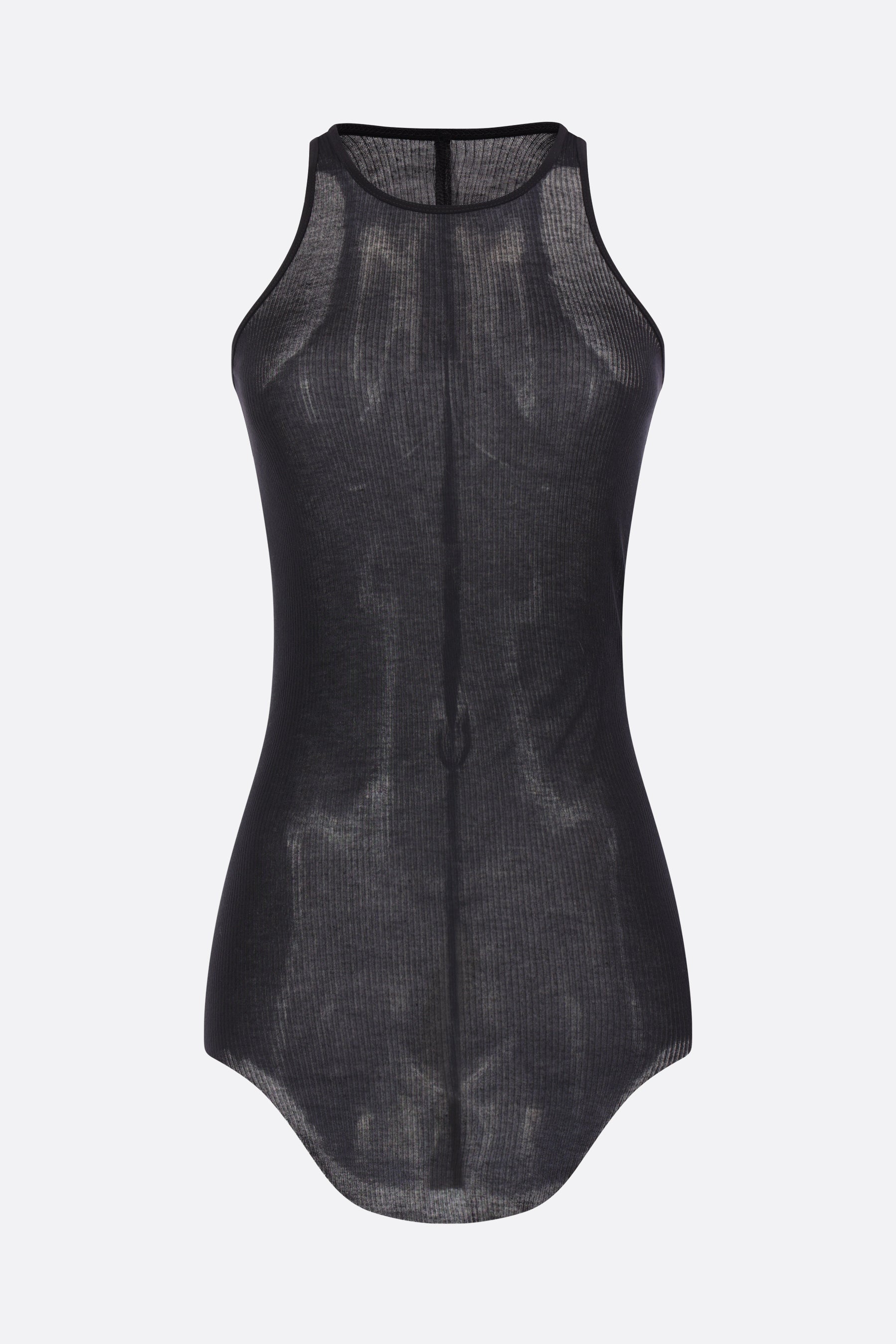 Basic tank top in rib jersey