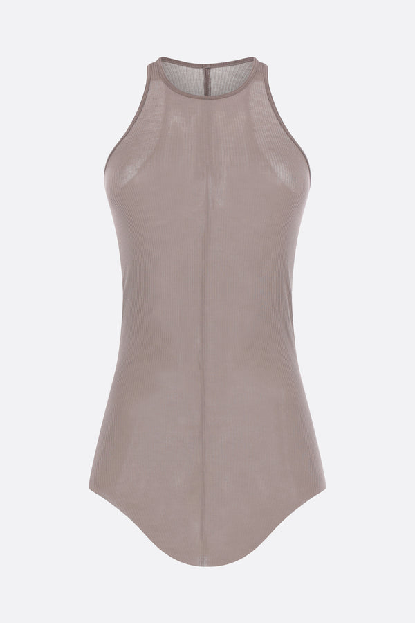 Basic tank top in rib jersey