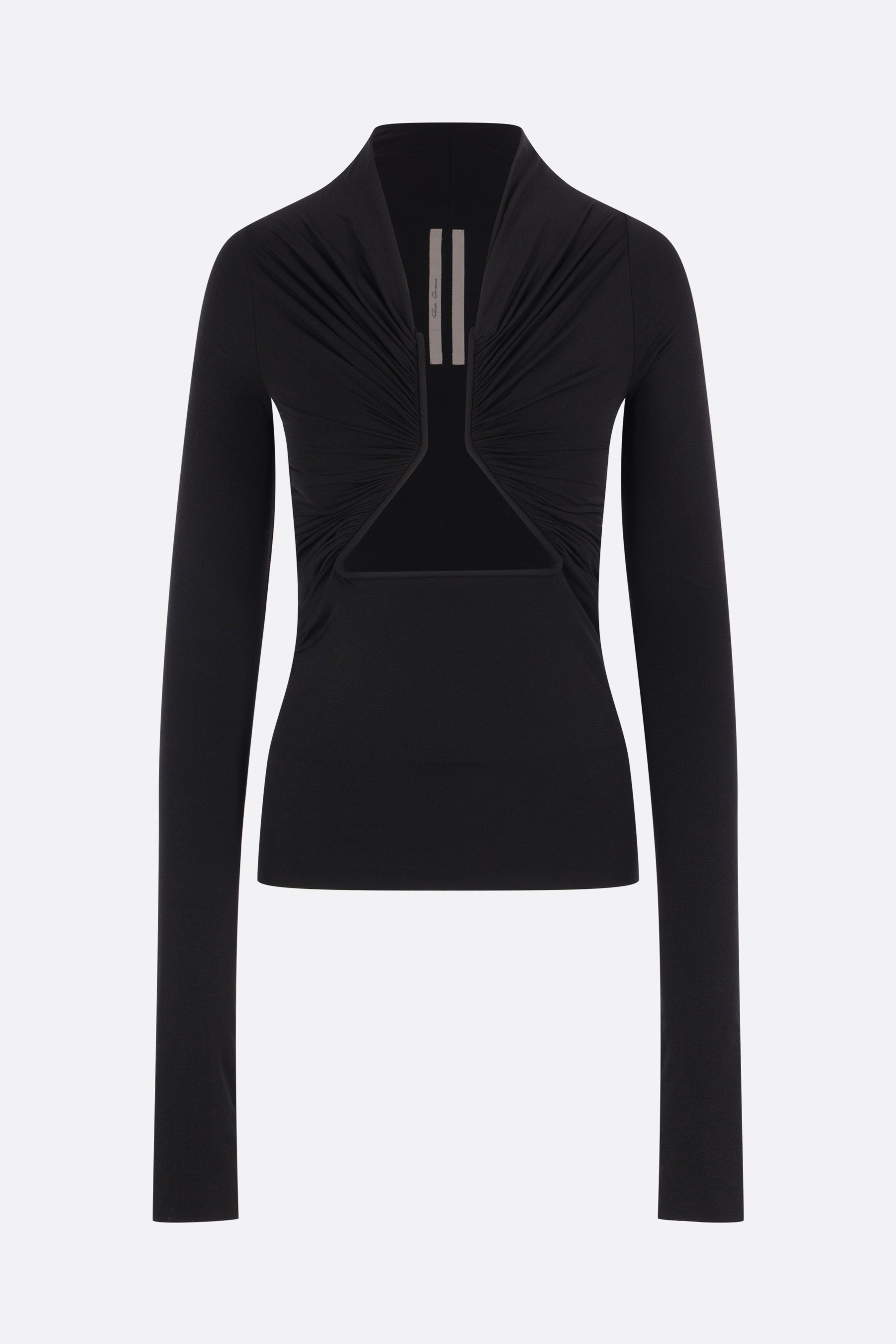 Prong long-sleeve top in stretch jersey