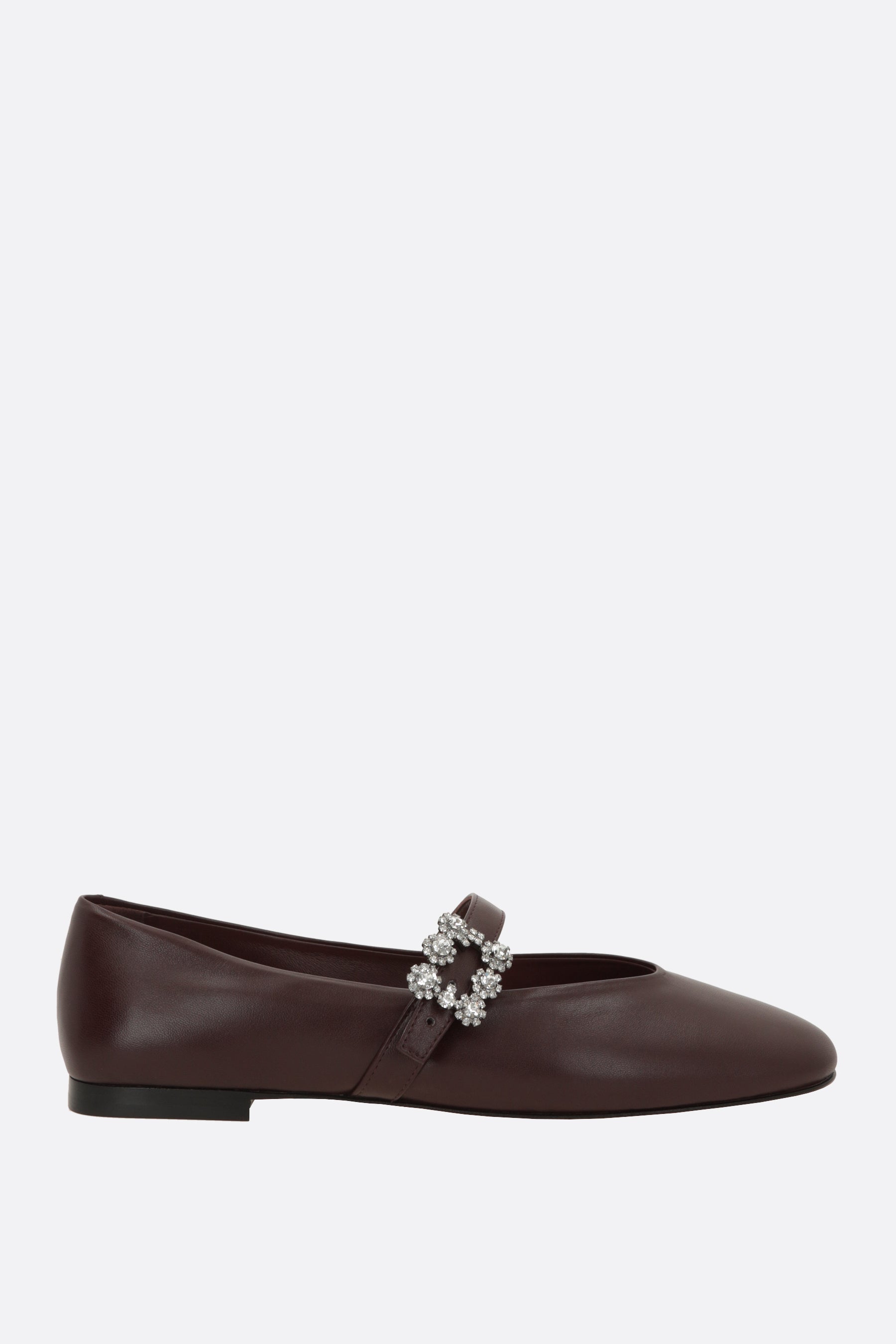 Efflorescence mary-jane ballerinas in nappa