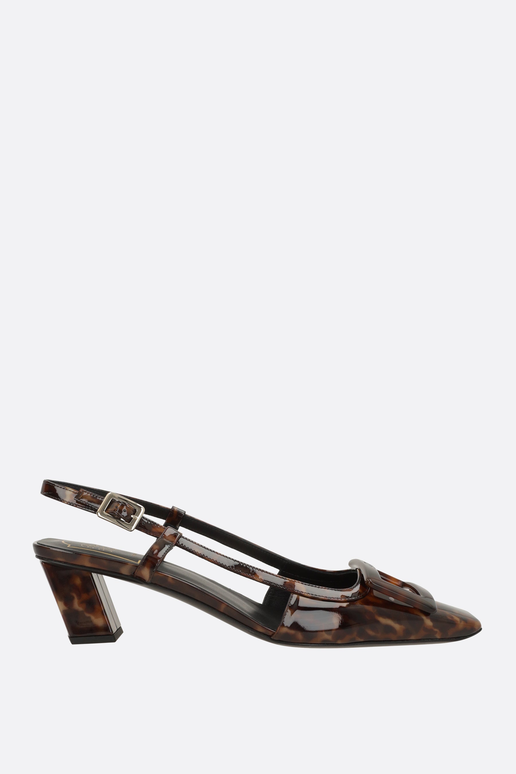 Belle Vivier slingbacks in patent leather