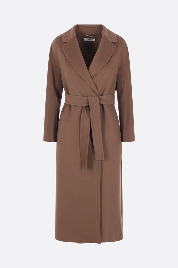 Esturia wrap coat in wool