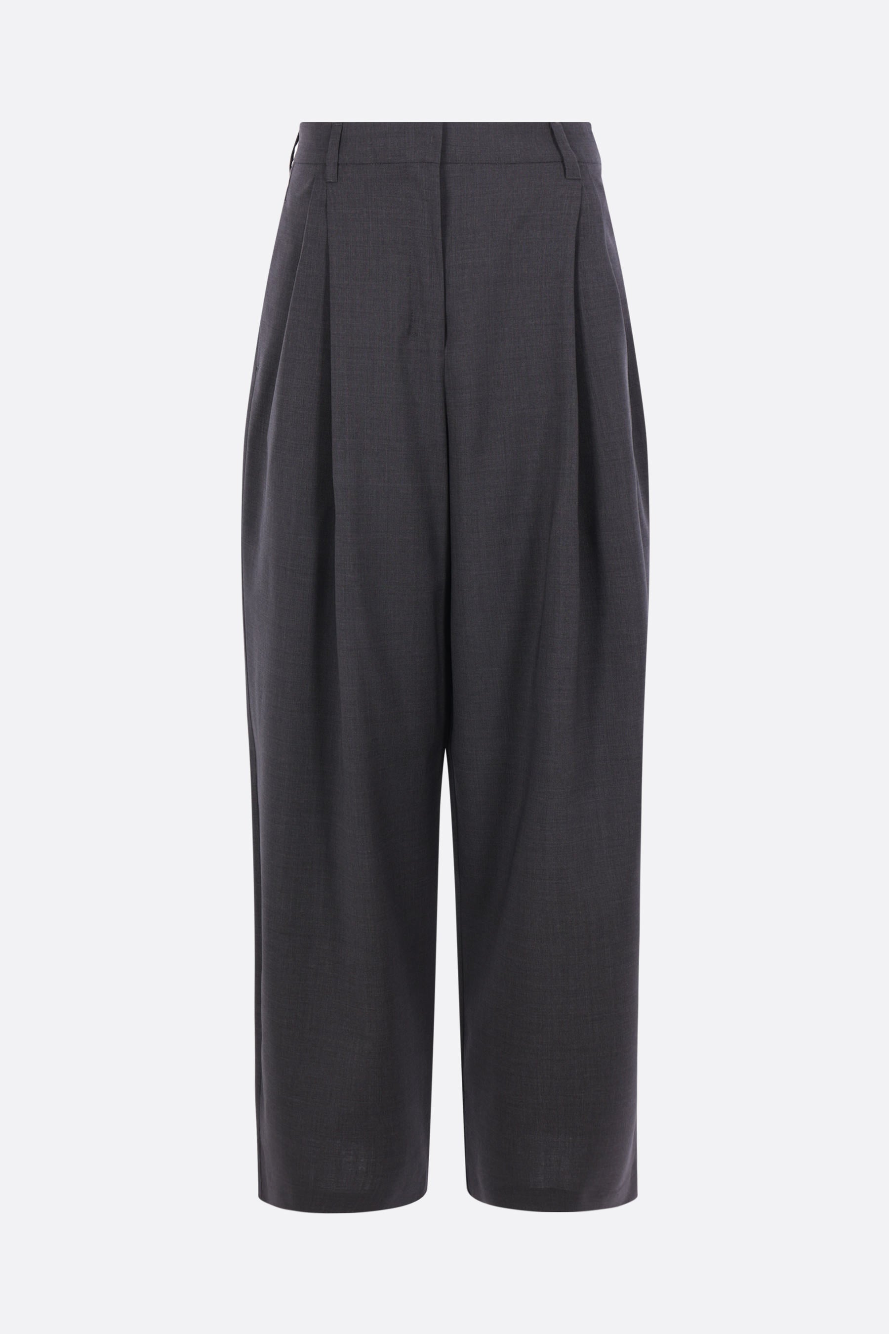 Taro wide-leg trousers in wool