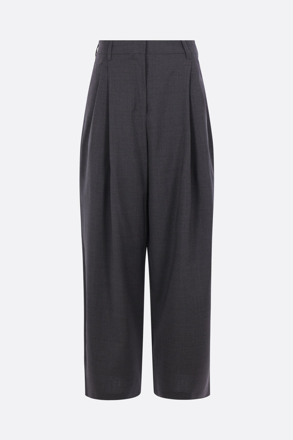Taro wide-leg trousers in wool