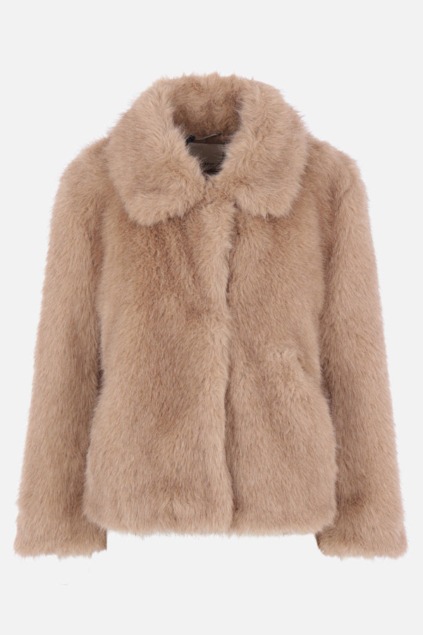 Alce short coat in faux fur