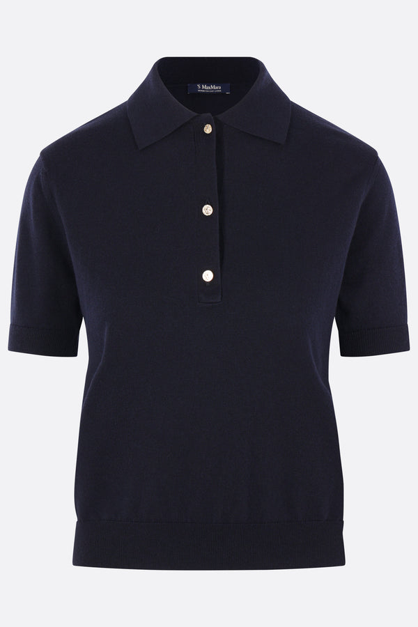 Pomposa polo shirt in cotton, silk and cashmere