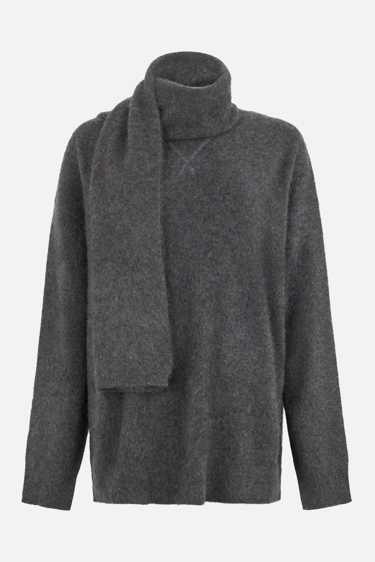Maria sweater in knit with scarf
