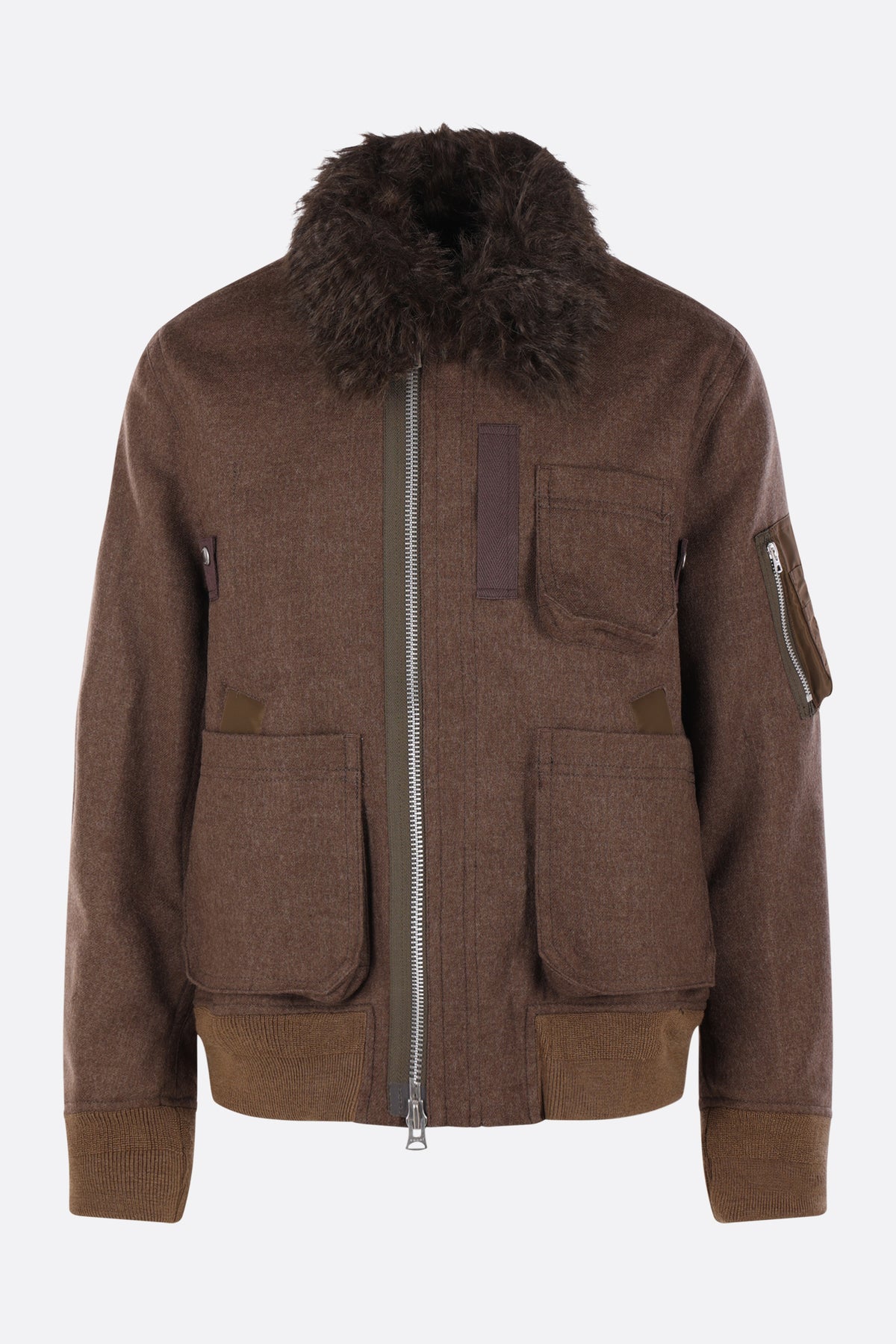 wool bomber jacket