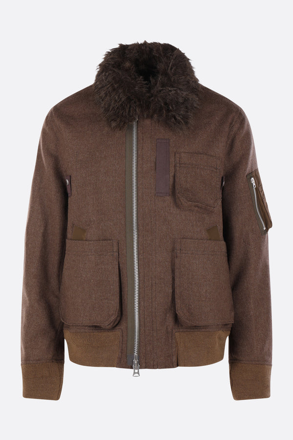 bomber in lana