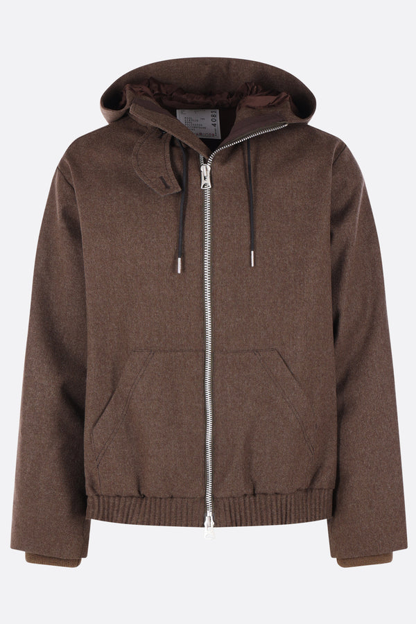 giubbotto full-zip in lana